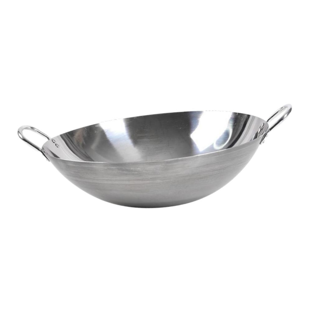 Stir Fry Pan Multi Cooking Wok Grilling for Kitchen Gas Cooktops 45cm