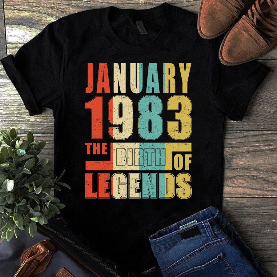 Men s and Women s T-shirts January 1983 The Birth XXXXL