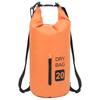 Waterproof Dry Bag with Zipper Orange 20 L PVC