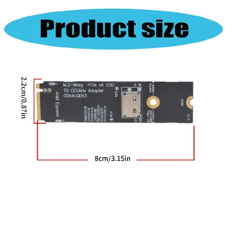 M. 2 NVME to U.2 Oculink SFF-8612 Adapter PCIE NGFF Adapter Card GEN4
