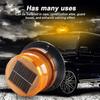 Feu d'avertissement stroboscopique à énergie solaire Aimant de toit de voiture Lumière stroboscopique LED Feu de balisage LED clignotant pour accessoire de Voiture Camion