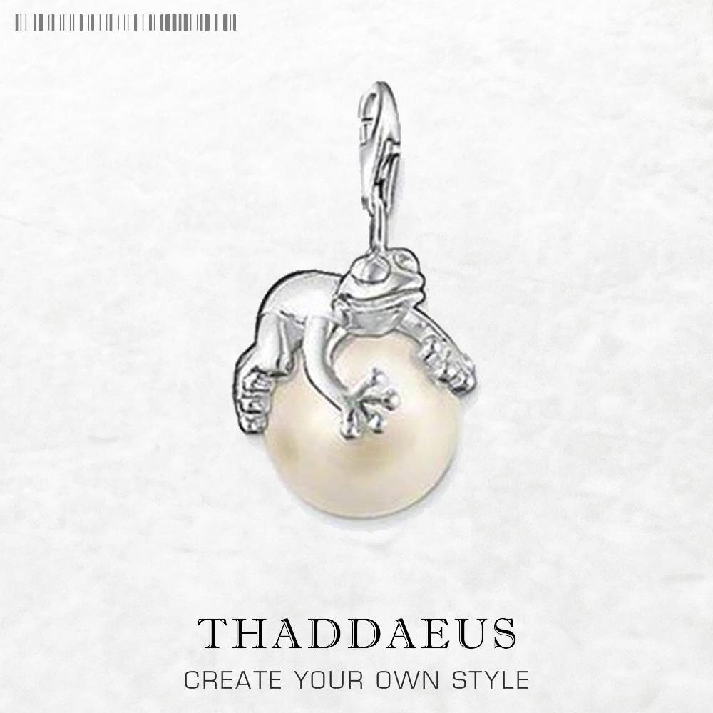 

Frog & Pearl Pendant Dangle Charm Sell Europe European 925 Silver Cute Gift For Women