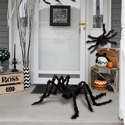 Vynikající zpracování Snadno ovladatelný dekor Red Eyes Black Spider Děsivá hračka Black Spider na festival