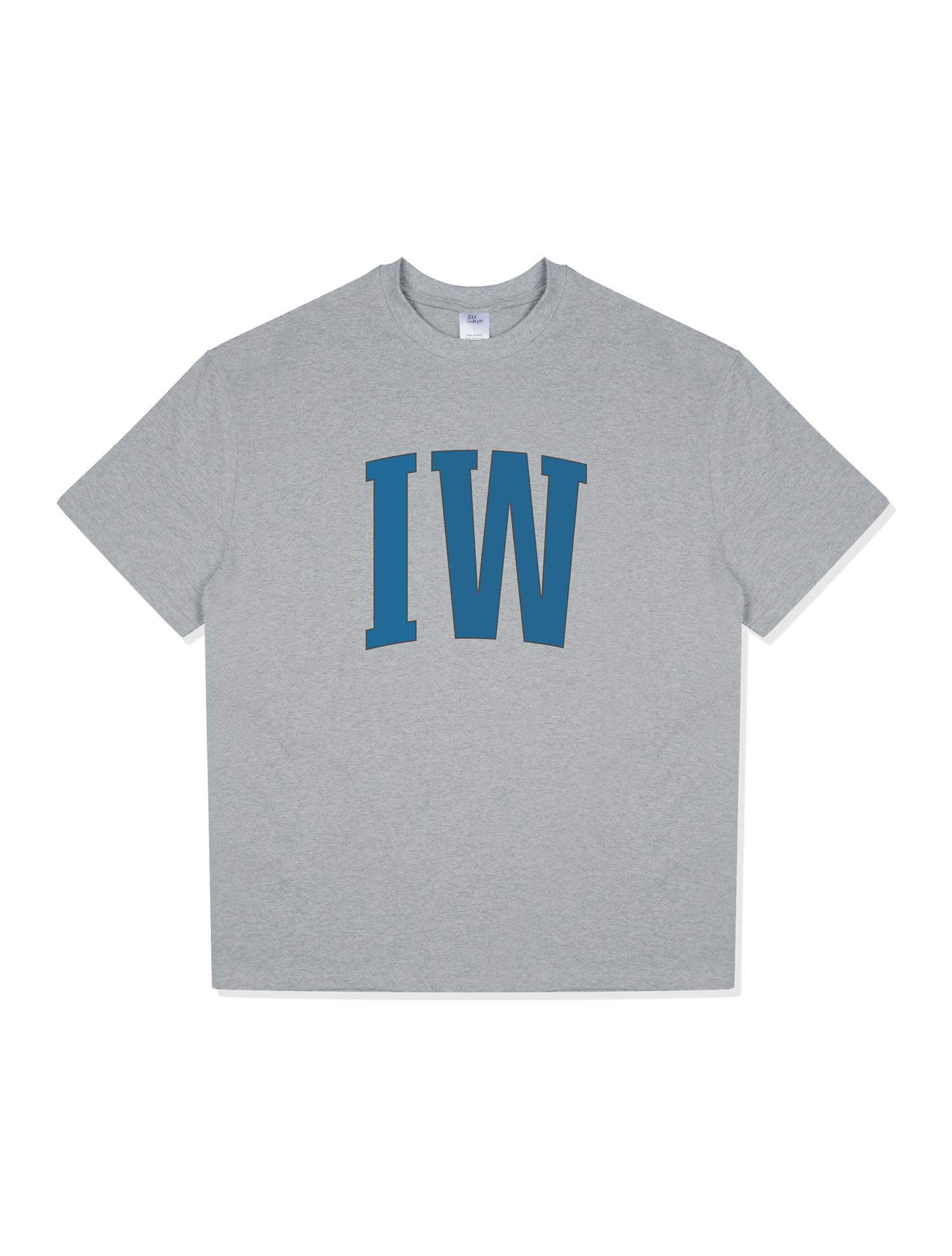 Idle Workers Iw Logo Cotton Oversized Short Sleeve_Gray L