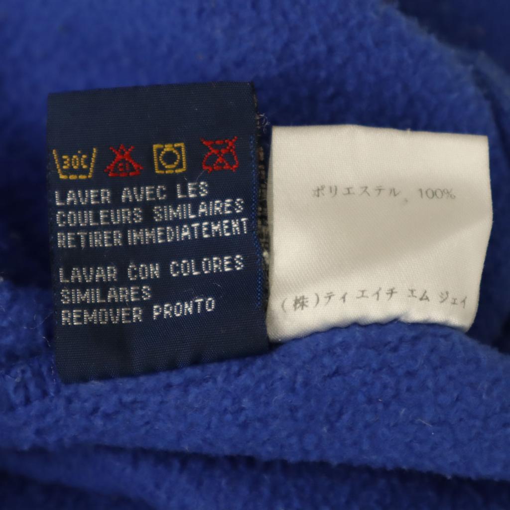 TOMMY HILFIGER 90s Old Flag Tag Long sleeve Half zip fleece Wear M blue Men's Used