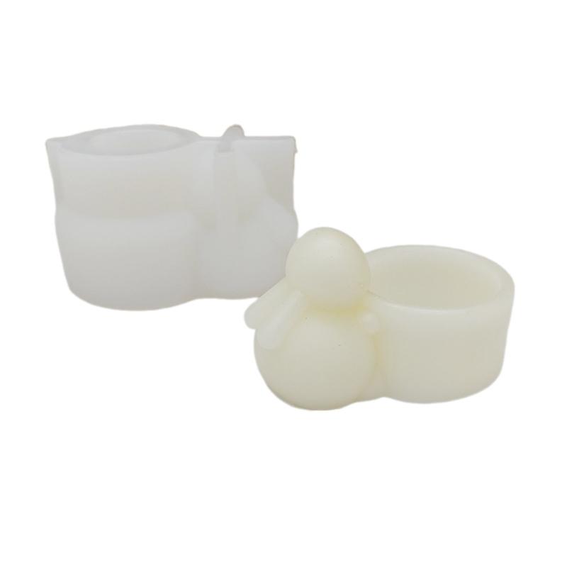 Cartoon  Candlestick Silicone Mold Candle Holder Mold  Table Ornament Tool Plaster Making Supplies stick