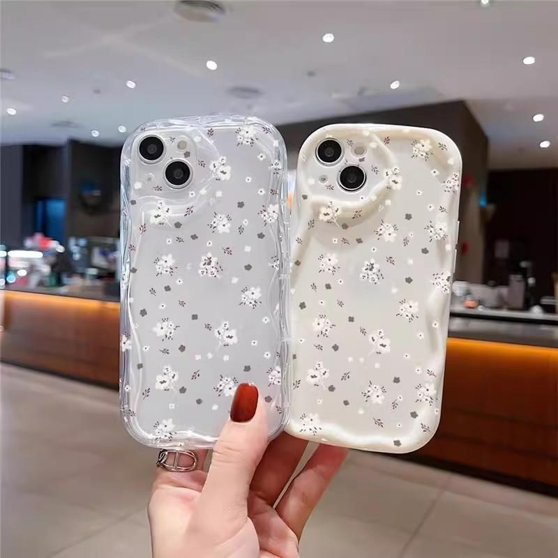 Small Floral for IPhone17promax for Apple 14 Mobile Phone Case 13pro New Style 12 Korean Style Ins11 Transparent