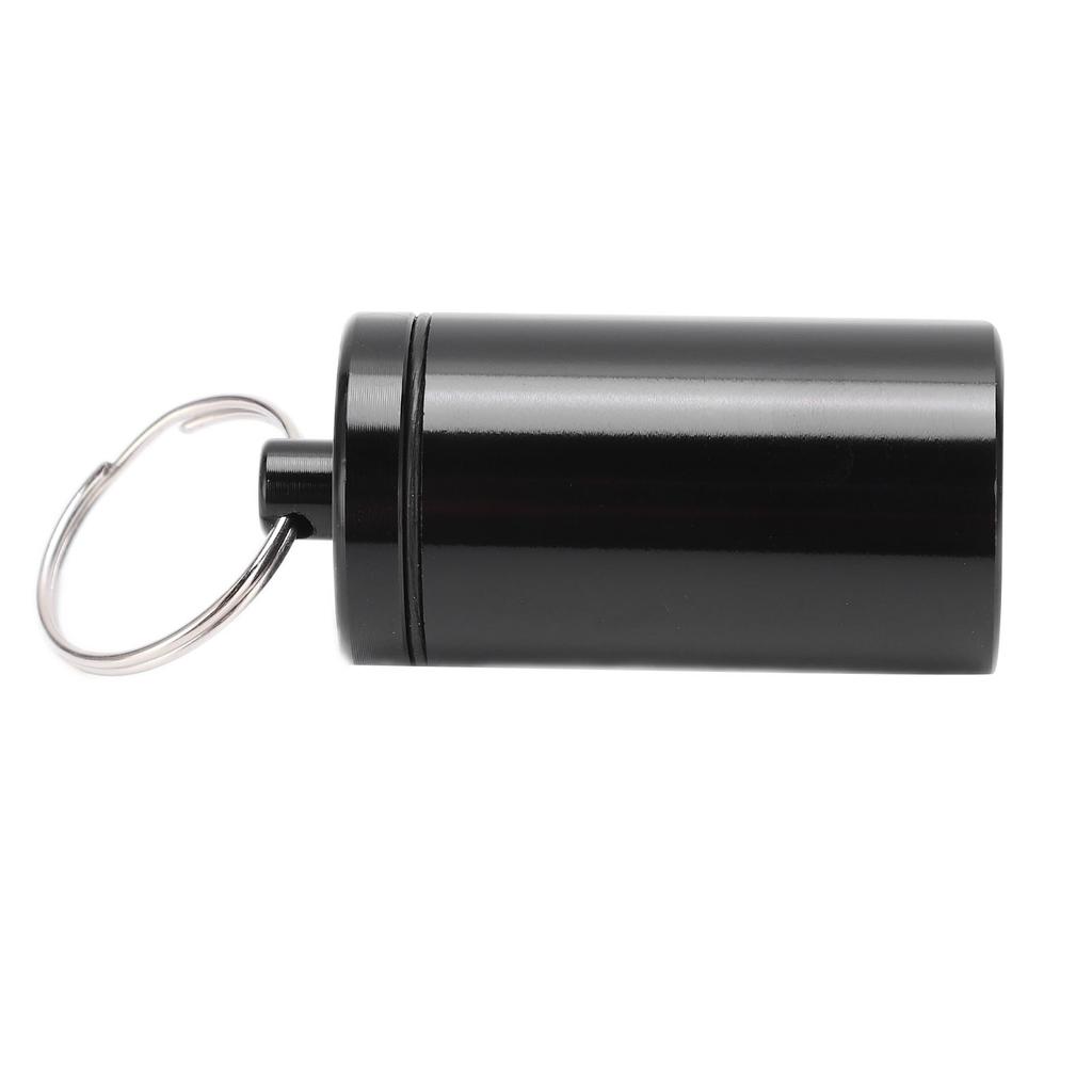 Aluminiumlegierung Medikamentenbehälter Schlüsselanhänger Pillendose für Outdoor-Camping-Wandern