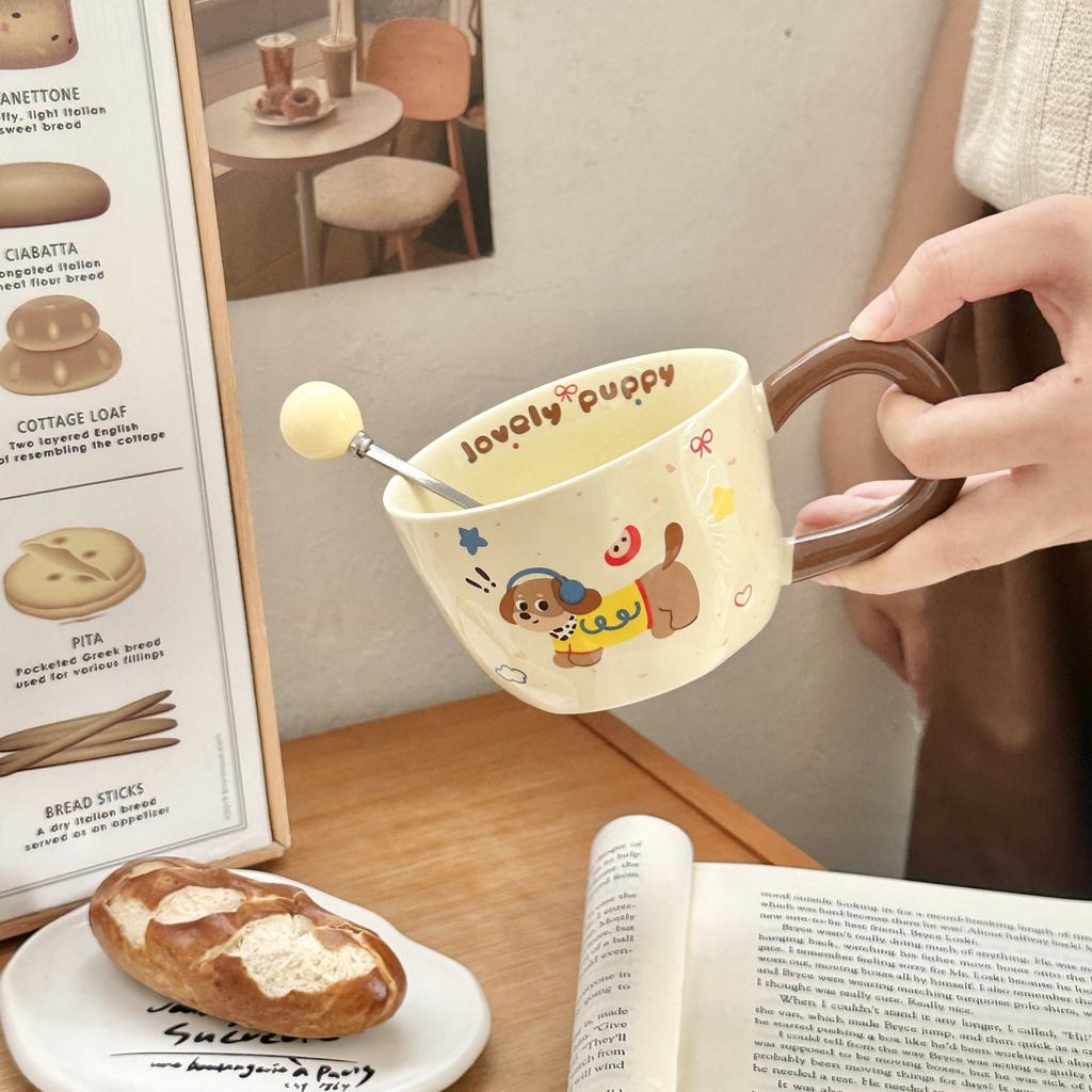 Cute Dachshund Dog Mug Office Home Breakfast Cup Couple Gift Creative High Value Ceramic Water Cup