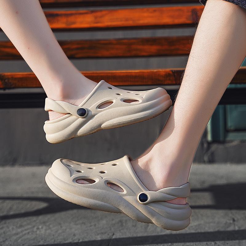 Couples New Summer 3-color Casual Shoes Thick Sole Bun Head Flip-flops Men Beach Feet Feel Good Sandals