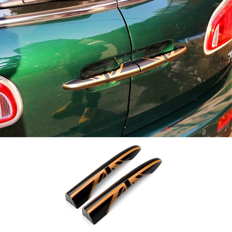 2PCS/Set Car Rear Trunk Door Handle Covers Decoration Stickers For MINI Cooper F54 Rear Handle Protection Shell Car Accessories