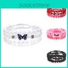 Butterfly Jewelry Set For Women With 8mm Beaded Bracelets Handcrafted Fashion Accessory For Gift