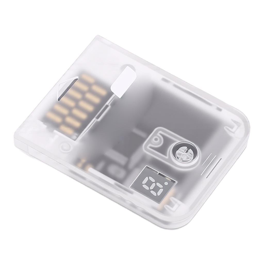 128MB Speicherkarte Passend für Wii RVL 001 Spielkonsole Gaming-Speicherkarte mit LED-Digitalanzeige Transparent