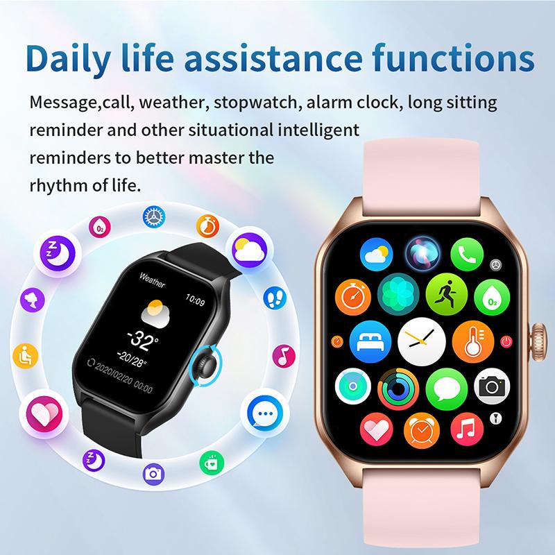 Intelligent Smart Watch Men Women Bluetooth 5.1 Call Online Fitness Waterproof Sport Wrist Smartwatch For Ios Android Phone
