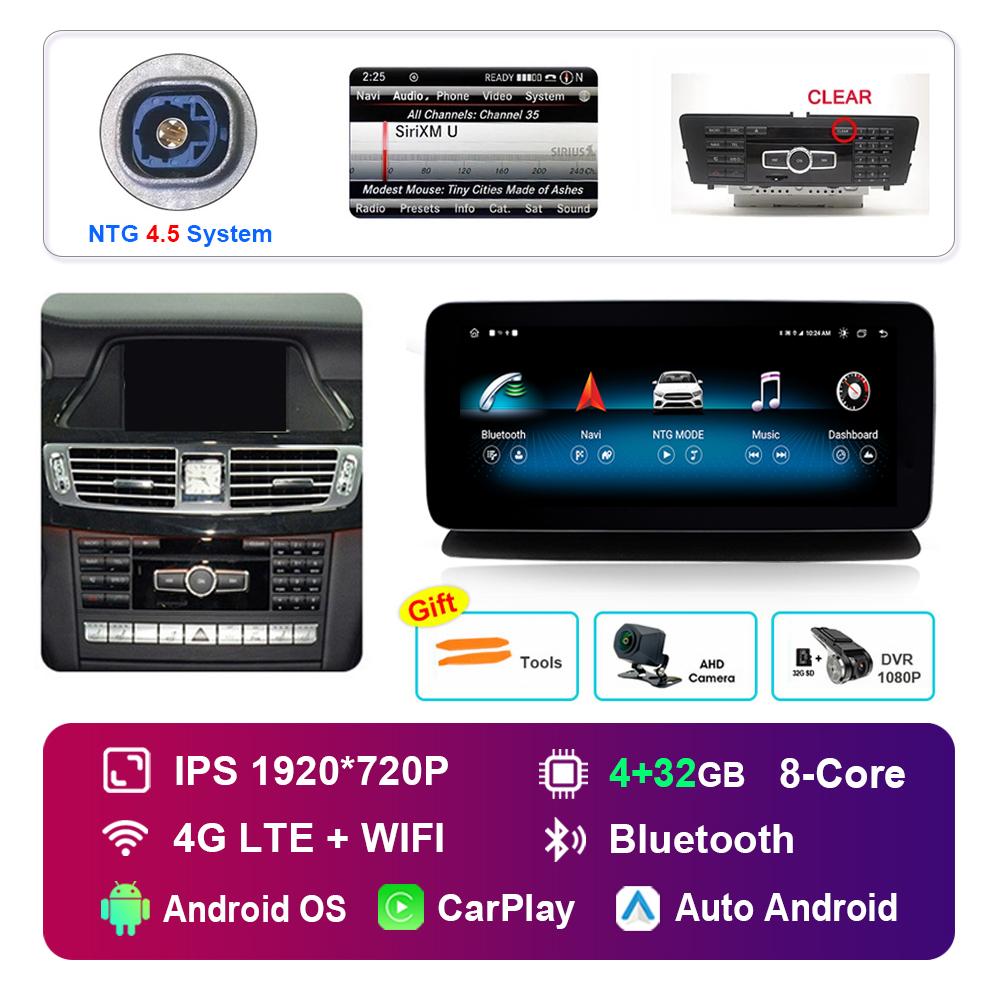 10.25 Inch for Mercedes Benz CLS W218 2010 - 2013 NTG 4.5 5.0 System Android Car Radio Multimedia Player GPS HD Touch Screen