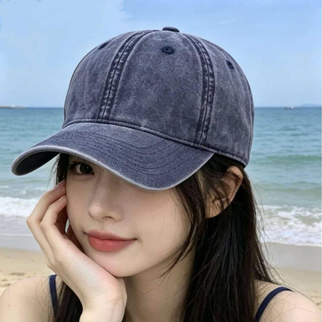 European and American new spring and autumn men's and women's washed sunshade baseball caps, adult old sunscreen sun caps