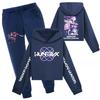 Children's Hooded Top And Pants Two-piece Tracksuit Set Long-sleeved Printed Sweatshirt Set