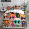 Anime Super Kitties Bedding Sets Comforter Quilt Bed Cover Duvetcover Pillow Case 2-3 Pieces Sets Boys Adult Size Home Textiles