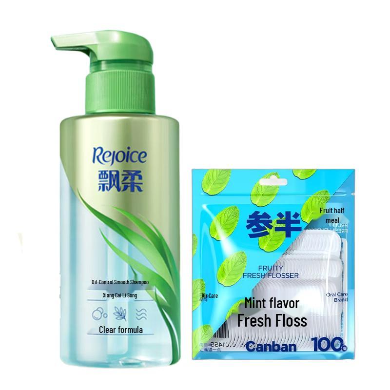 Canban Mint Dental Floss & Rejoice Shampoo Bundle