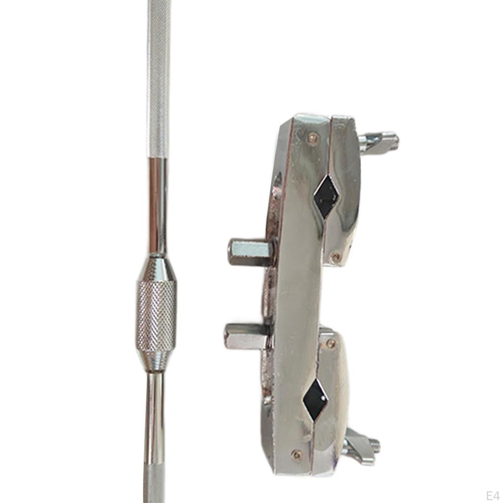 Cowbell Mount Percussion Rod Holder Musical Parts Straight