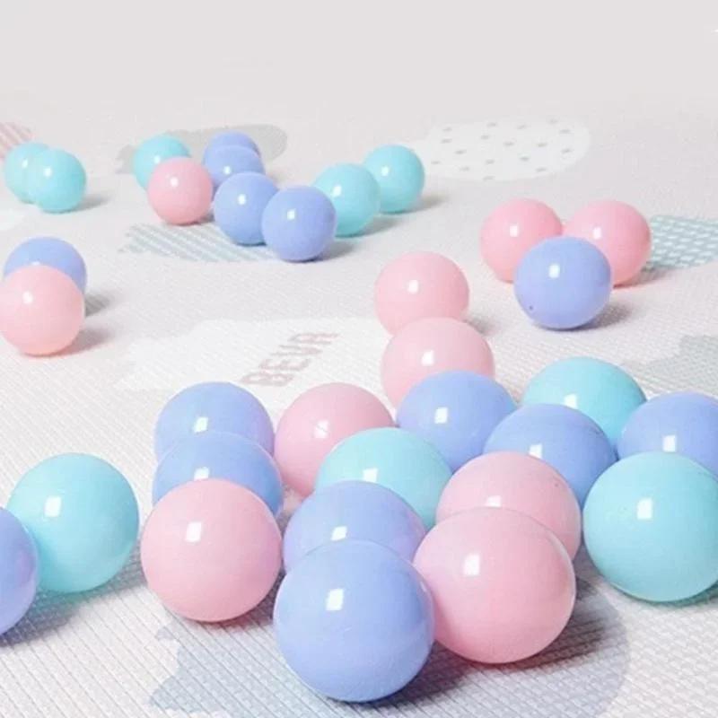 10 Pcs Eco-Friendly Colorful Ball Pit Soft Plastic Ocean Ball Water Pool Ocean Wave Ball Outdoor Toys for Children Kids Baby