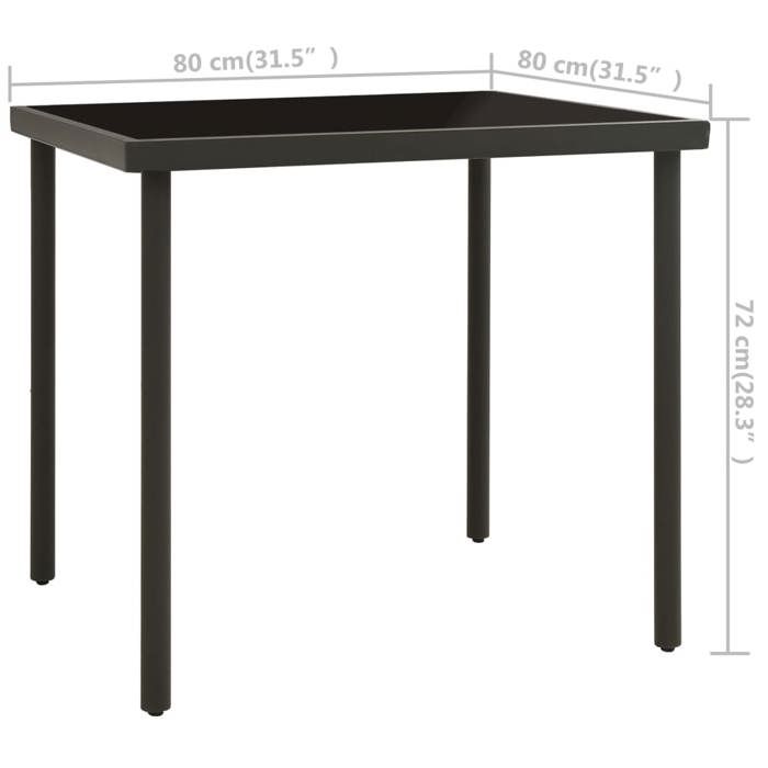 VidaXL Mobilier de Salle à Manger d'Extérieur 3 pcs Ensemble de Meubles à Dîner de Jardin Table et Chaises de Repas de Patio 3073531