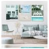 Nordic Posters And Prints Wall Art Canvas Painting Wall Pictures For Living Room Decor Sea Beach Pineapple Girl Swimming Pool