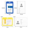 1Set Retractable Badge Holder Reel Staff Nurse Plastic Working ID Name Tag Holder Student Bus Pass Card Cover Case ID Sleeve