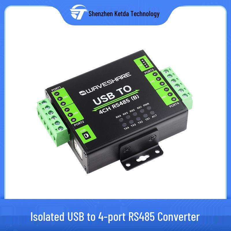 Industrial USB To 4-Port RS485 Converter with CH344L Chip