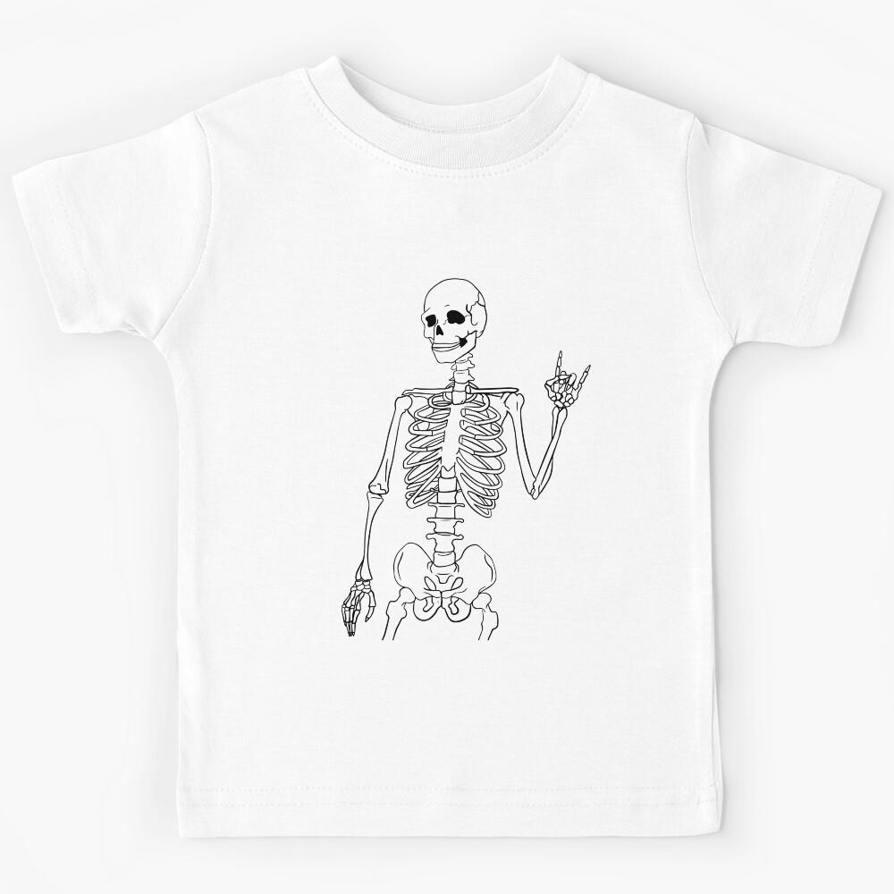 Skeleton Heavy Metal Kids T-Shirt 150
