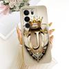 For Vivo V29 V29Pro Feather Crown Initial Letter Phone Case For Vivo V 29 V29 Pro 5G V2250 V2251 Soft Silicone Covers Bumpers