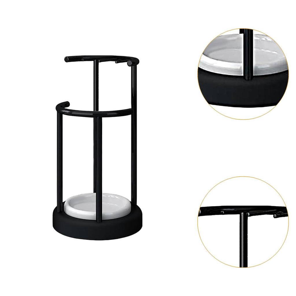 Metal Umbrella Stand Rack Storage Bucket Large Capacity Drip Tray Umbrella Holder for Supermarket Hotel Entry Hallway Corridor