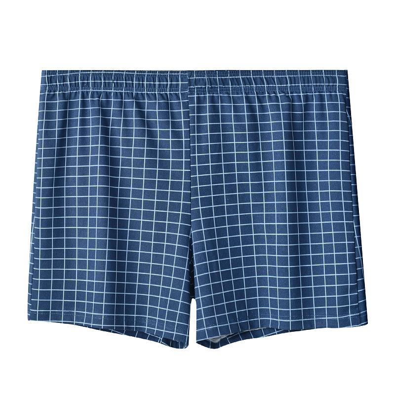 

Мужское нижнее белье Мужское клетчатое квадратное нижнее белье Свободные и тонкие дышащие шорты 3XL