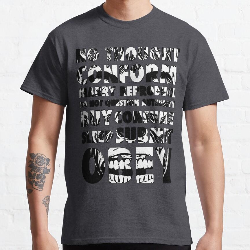 XIXI Fashion Retro Horrorfilm They Live Obey meme John carpenter vintage consume 80s Alien Grafische T-shirts grote maat Volwassen S-6XL 2XL