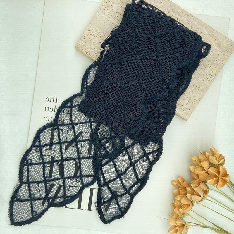 French Lace Embroidered Silk Scarf Headband - Super Fairy Sweet Hair Ribbon