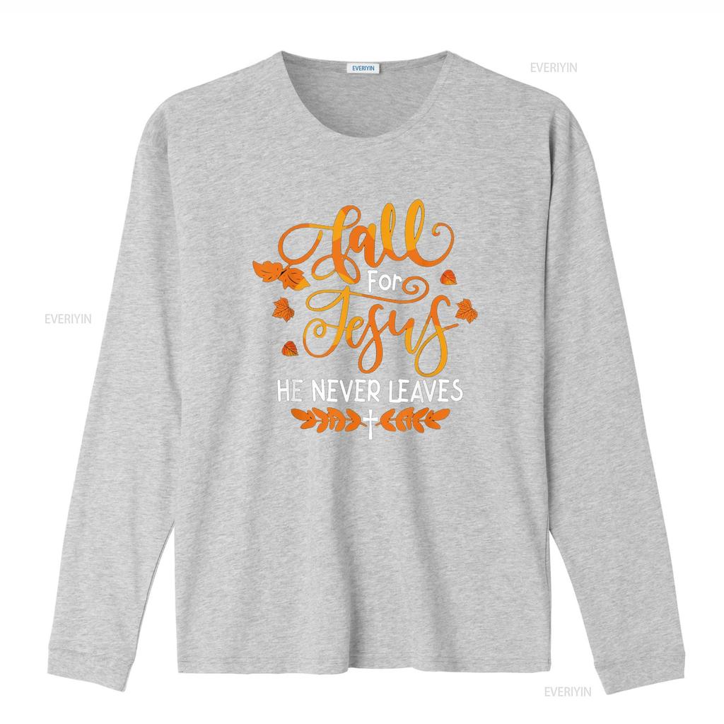 Fall For Jesus He Never Leaves T-Shirt vintage gewaschen weich leicht unisex vielseitig bequem atmungsaktiv