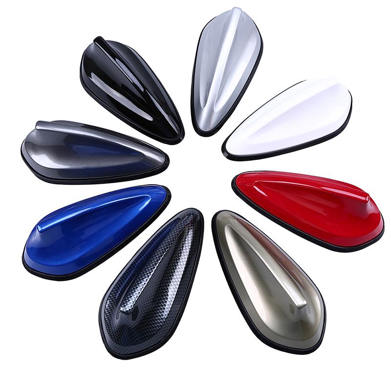 Car SUV Roof Shark Fin Decor Antenna Radio FM Signal Aerials -Carbon Fiber Style