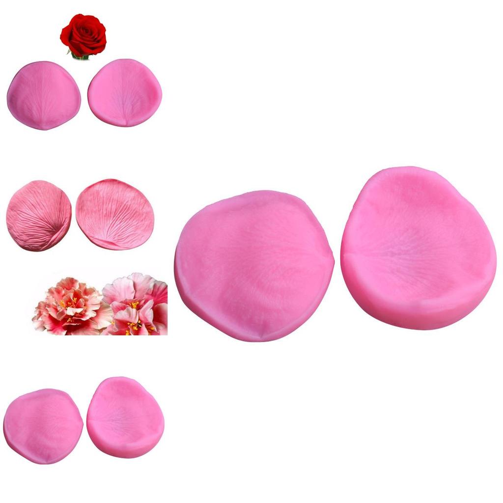 Flexible Silicone 3d Rose Petal Flower Veiner Mold Perfect For Gum Paste Art