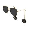 Óculos de Sol Pingente Quadrado Simples Óculos de Sol Femininos GG1031S009