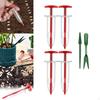 Manual Seeder Dispenser Garden with Transplanting Tools Horticultural Seeding Planter