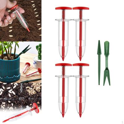 Manuelle Sämaschine Spender Garten mit Auspflanzwerkzeugen Gärtnerei Aussaat Pflanzgerät
