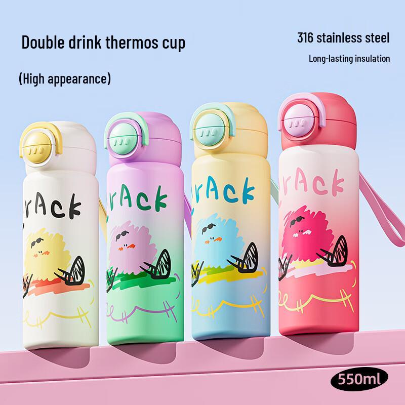 Cartoon Stainless Steel Insulated Water Cup