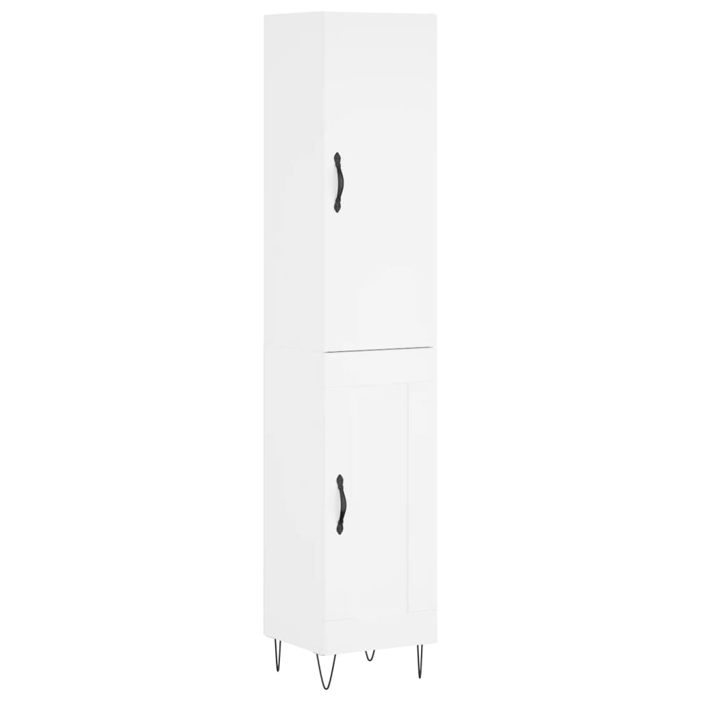 Highboard White 34.5 x 34 x 180 cm Particleboard