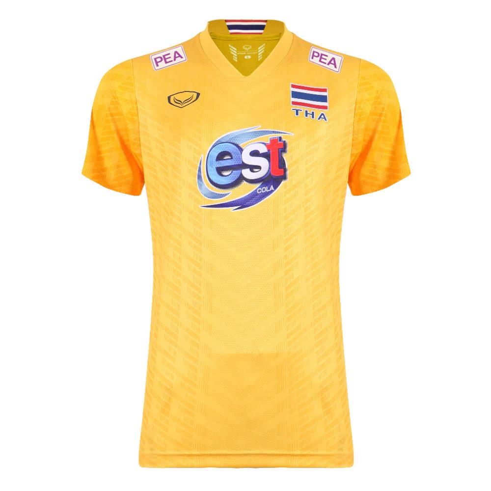 

Тренировочная майка мужской национальной сборной Таиланда по волейболу с принтом вентилятора, быстросохнущая, с V-образным вырезом и коротким рукавом, с логотипом и флагом, унисекс 3XL