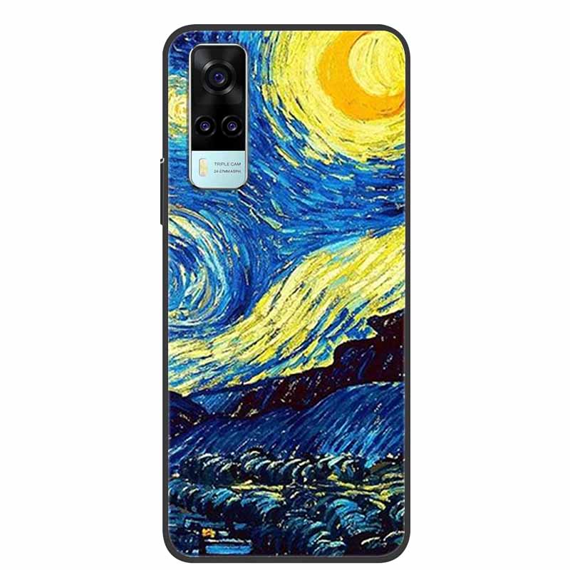 For Vivo Y53s 4G Case Animals Soft Silicone TPU Phone Back Cover Case for Vivo Y31 2021 Funda for Vivo Y53 s Y 31 Luxury Coque