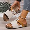 Women'S Retro Thick-Soled Bixson Sandals - Slip-On Open-Toe Beach Slides, Perfect for Vacation Leisure Wear, Holiday Footwear, Open-Toe Shoes.