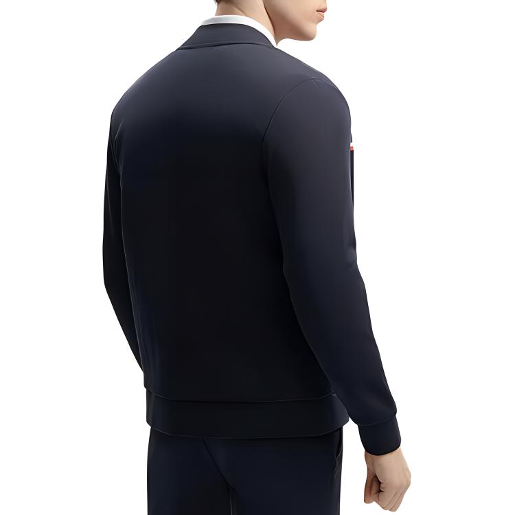 Fila Letter Zip Baseball Collar Long Sleeve Jacket Men Jacket Legendary-Blue F11M411501F-NV