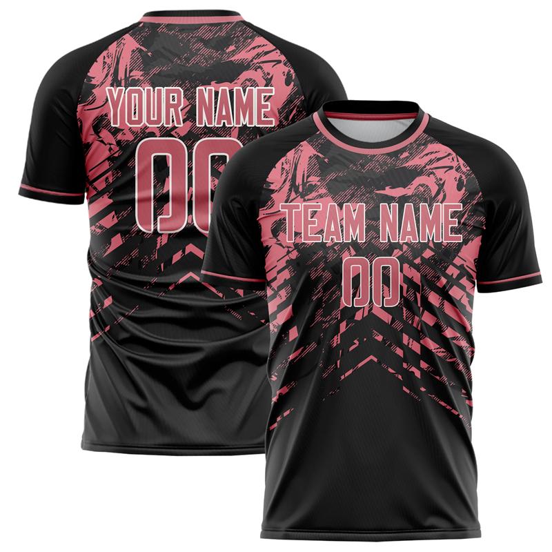 Customized Team Name Number Name Football T-shirt Personalized DIY O Neck Black Sports T Shirts Loose Quick Dry Team Uniform