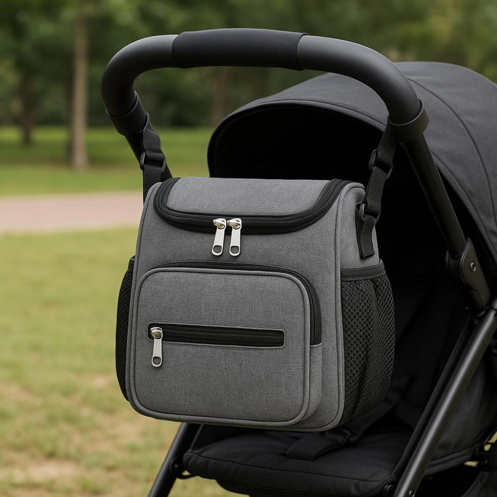 Strolling Baby Artifact Mommy Shoulder Bag Multi-Pocket Diaper Bag Organizer  Baby Car