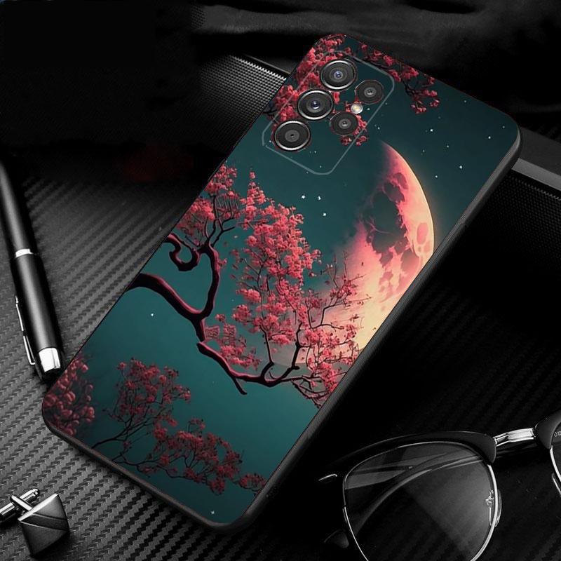 Japan Sceneary Cherry Flower Mountain Phone Case For Samsung S24 S23 S22 S21 S20 Ultra S20 S22 S21 S10E S20 FE S24 Plus Shell